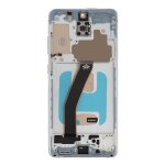 Bloc complet pour samsung s20 ecran lcd + vitre tactile et chssis blanc