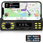 Avec bluetooth single din radio voiture avec app control lecteur mp3 auto stro support mains libres ...