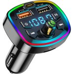 Bluetooth voiture transmetteur fm bluetooth accessoire voiture, adaptateur bluetooth voiture radio lecteur ...