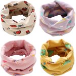 Bnhgc - 4pcs enfants cache - cou thermique foulard tour de cou en coton echarpe chaud hiver garons filles ...