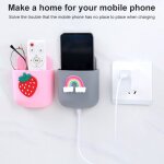 Bote de rangement murale, etui de rangement pour tlcommande tv, support de prise de tlphone portable, ...