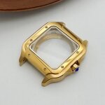 Boîtier de montre carré 38mm, bracelet en cuir 21mm pour seiko carter sandoz nh36 nh35 nh70, mouvement ... Boîtier de montre carré 38mm, bracelet en cuir 21mm pour seiko carter sandoz nh36 nh35 nh70, mouvement ...