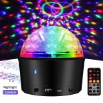 Boule de lumière disco magique en cristal, 9 couleurs, bluetooth, audio, led, veilleuse de scène, anniversaire ... Boule de lumière disco magique en cristal, 9 couleurs, bluetooth, audio, led, veilleuse de scène, anniversaire ...