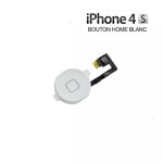 Bouton blanc + nappe bouton home pour iphone 4s