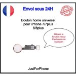 Bouton home fonctionnel universel rose pour iphone 7 7 + 8 8 + fonction retour Bouton home fonctionnel universel rose pour iphone 7 7 + 8 8 + fonction retour