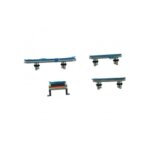 Bouton lat�ral + volume mute pour iphone xs silver / argent 4 pi�ces dans un ensemble