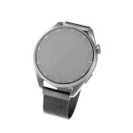 Bracelet en acier inoxydable fixed mesh d'une largeur de 22 mm pour smartwatch, noir