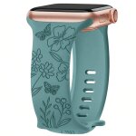 Bracelet pour apple watch 38mm - 40mm - 41mm series 9 8 se 7 6 5 4 3 2 1 / 42mm (serie 10 / 11) silicone ...