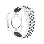 Bracelet pour apple watch 42mm 44mm 45mm 49mm series 9 8 7 6 5 4 3 2 se ultra blanc noir silicone sport ...