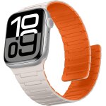 Compatible avec bracelet apple watch 49 / 46 / 45 / 44 / 42 / 41 / 40 / 38mm, bracelet silicone magn�tique ...