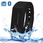 Bracelet connect bluetooth smartwatch etanche multifonction noir
