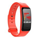 Bracelet connect� ecran ips 0. 96 pouce suivi cardiaque sommeil ip67 rouge yonis