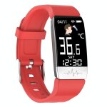 Bracelet connect etanche ip67 suivi sant temprature tension oxygne rouge yonis