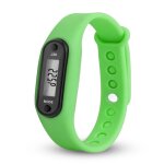 Bracelet connect en gel de pton avec ecran lcd numrique, montre intelligente, podomtre, fitness, course, ...