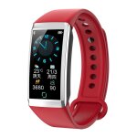 Bracelet connecté ip67 etanche moniteur santé sommeil notifications multisport rouge yonis Bracelet connecté ip67 etanche moniteur santé sommeil notifications multisport rouge yonis