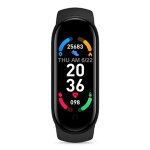 Bracelet connecte multisport pression artrielle rythme cardiaque noir yonis