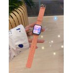 Bracelet en cuir de crocodile pour apple watch iwatch 98e gnration 7654ultra / se - rose - 42 / 44 ...