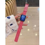 Bracelet en cuir de crocodile pour apple watch iwatch 98e gnration 7654ultra / se - rose rose - 42 ...