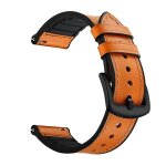 Bracelet en cuir de silicone de qualit� sup�rieure phonecare pour garmin forerunner 570 - 47mm - marron ...