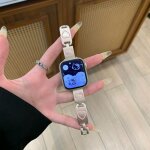 Bracelet fin en mtal avec motif graffiti hello kitty love pour apple watch 8, compatible avec apple ...