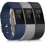 Bracelet compatible pour fitbit charge 2, bracelet de montre pour homme femme bracelet de sport silicone ...