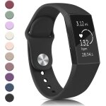 Bracelet pour fitbit charge 3 / fitbit charge 4 pour homme et femme - beau bracelet de montre en silicone ...