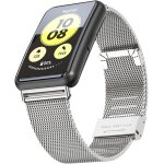 Bracelet compatible with huawei watch fit replacement stainless steel metal smartwatch accessory for ...