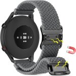 Bracelet magn�tique 22mm en nylon compatible avec amazfit / samsung / huawei / xiaomi - montre a d�clenchement ...