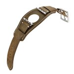Bracelet manchette en cuir vritable pour apple watch, pour apple watch srie 5 / 4 / 3 / 2 / 1, de remplaceme ...