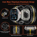 Bracelet mtal pour apple watch 49mm / 45mm / 44mm / 42mm / 46mm(series 11 / 10), remplacement acier ...