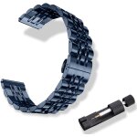 Bracelet m�tal pour largeur pattes de montre 20mm, bracelet en acier inoxydable magnifiquement poli pour ...