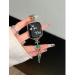 Bracelet en mtal de la srie huazi avec chane en cuivre adapt a l'apple watch iwatch 98 gnration ...