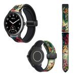 Bracelet montre 20 mm en silicone et cuir v�ritable : jungle