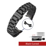 Bracelet de montre en acier inoxydable a extrémité incurvée, bracelets de montre, 16mm, 17mm, 18mm, 19mm, ... Bracelet de montre en acier inoxydable a extrémité incurvée, bracelets de montre, 16mm, 17mm, 18mm, 19mm, ...