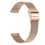 Bracelet de montre en acier inoxydable pour garmin venu 3s / forerunner 265s or rose