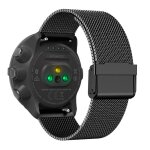 Bracelet de montre en acier inoxydable pour suunto 9 baro / 7 / d5 / spartan le noir 24 mm