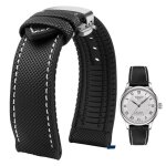 Bracelet de montre astronomique en nylon et silicone pour homme, accessoires etanches en caoutchouc pour ... Bracelet de montre astronomique en nylon et silicone pour homme, accessoires etanches en caoutchouc pour ...