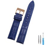 Bracelets de montre en cuir vritable avec boucle ardillon en acier, bracelet de ceinture de poignet, ...