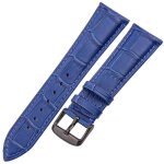 Bracelet de montre en cuir vritable motif crocodile peau de vache 18 19 20 21 22 24 mm noir marron bleu ...