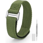 Bracelet de montre en nylon, fermeture auto - agrippante, une pice, 20 mm et 22 mm, bracelet de montre ...