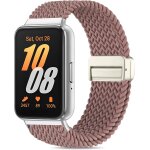 Bracelet de montre en nylon tress� magn�tique compatible avec samsung galaxy fit 3 sm - r390, homme et ...