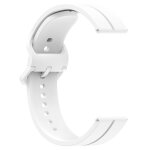 Bracelets de montre de remplacement en silicone pour montre haylou 22 mm blanc