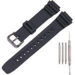 Bracelet de montre en rsine compatible avec casio ae - 1300 ae - 1200 f - 108 w - 216h ae - 1000w sgw ...