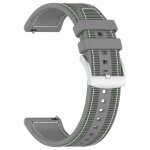 Bracelet de montre pour samsung galaxy watch et garmin 22 mm gris