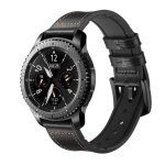 Bracelet de montre, , bracelet samsung gear s3 classic, galaxy watch cuir noir