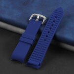 Bracelet de montre en silicone a extrmit incurve pour band, m, rolex strap avec papillon struc18, ...