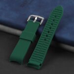 Bracelet de montre en silicone a extrmit incurve pour band, m, rolex strap avec papillon struc18, ...