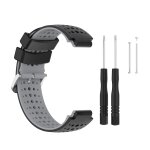 Bracelet de montre en silicone pour garmin forerunner le noir