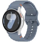 Bracelet de montre en silicone a motif vague pour samsung watch 7 bleu