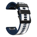 Bracelets de montre en silicone souple 26 mm pour garmin fenix 6x / fenix7x / 7x pro blanc